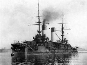 В России спущен на воду эскадренный броненосец «Орел»