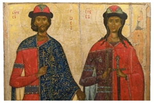 Состоялась церемония передачи иконы «Борис и Глеб», ранее похищенной из музея