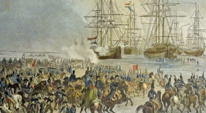 Захват голландского флота французами в Ден-Хелдере