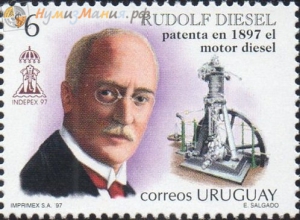 Рудольф Дизель получил патент на дизельный двигатель