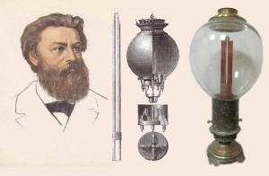 Павел Яблочков получает патент на электрическую свечу