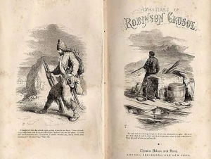 В Лондоне выпущено первое издание романа Даниэля Дефо про Робинзона Крузо