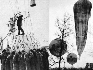 Старт стратостата «СССР-1-бис», который достиг высоты 16 км