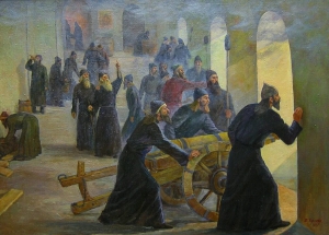 Царские войска начали 7-летнюю осаду Соловецкого монастыря, отказавшегося принимать церковную реформу