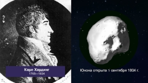 Немецкий астроном Карл Хардинг открыл третий астероид Юнону