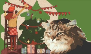 День просмотра новогодних мюзиклов с котом